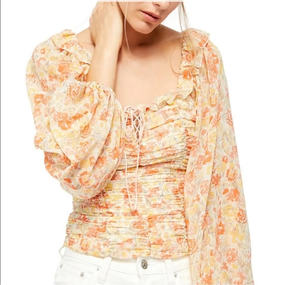 Free People | Mabel Printed Blouse - Picture 5 of 5